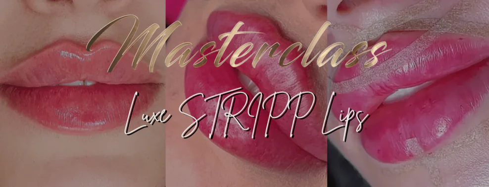 Image of the Luxe Stripp Lips Masterclass banner.